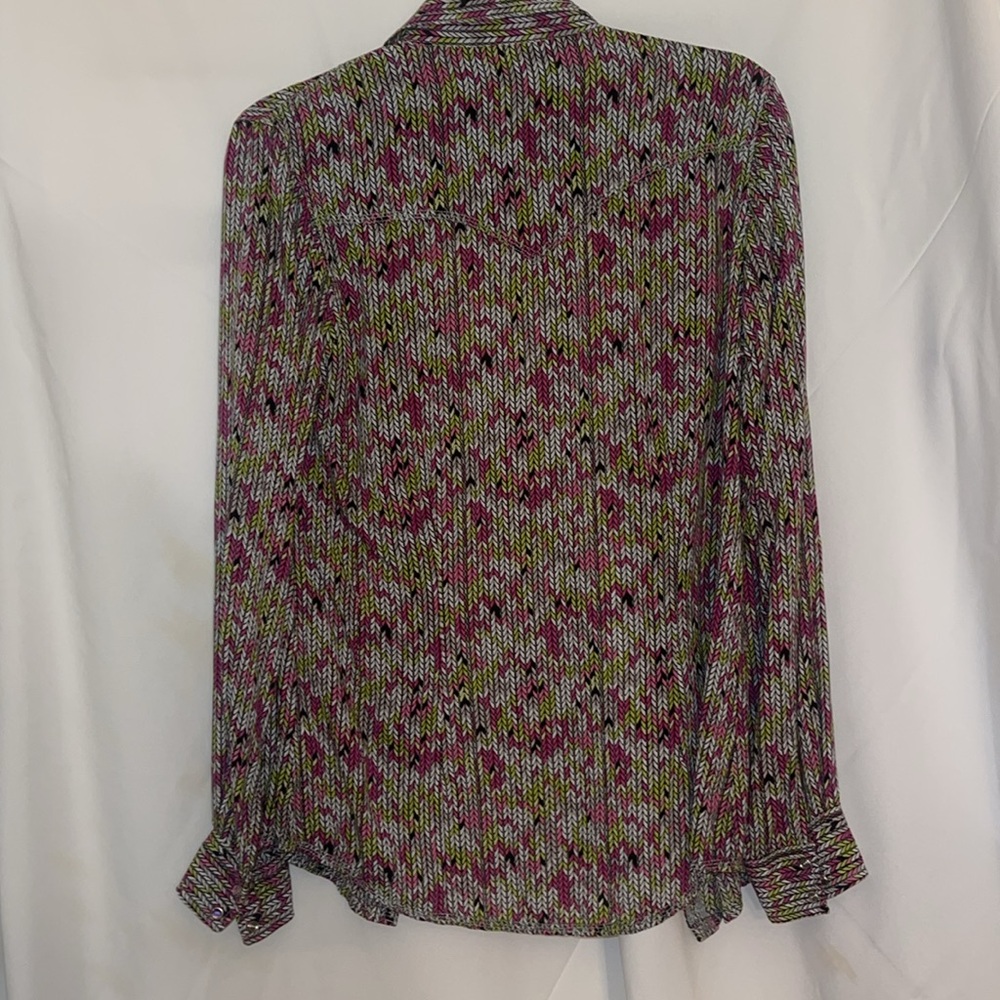 Stylish Multicolor Button Down Shirt - image 8